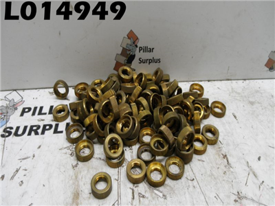 Brass Rim Tire Valve Stem Nuts 7/16" 8601-3 (Lot of 106 Pcs)