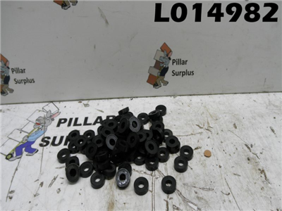 Flat Rubber Washer 11/32" ID 75 Pcs & 3/8" ID 6 Pcs (2 Different sizes in a Lot of 81 Pcs Total)