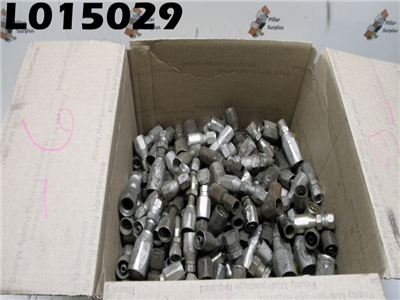 Aeroquip Hydraulic Hose Fitting Size 6's 20JU80, 4411-6S, 04U-606, 190265 6S, 190260-6S Reusable (Lot of 328 mixed fittings)