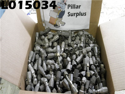 This is an Aeroquip Hydraulic Hose Fitting Size 4 8846-4 ANAS, 190600-4C JIC, 411-16S SAE JIC, 8846-4 AN 4S Reusable (Lot of 703 mixed fittings all size 4).