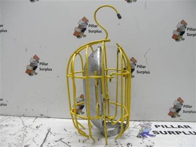 This is a Vintage Safety Hanging Metal Bulb Guard. 75 watt or less. Lamp type A.