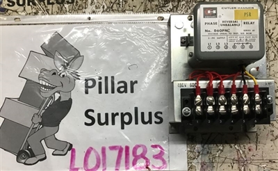 Cutler Hammer Phase Monitoring Relay D60PNC