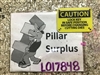 Plastic Caution Sign 5" x 3-1/2" x 1/8"