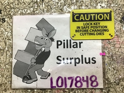 Plastic Caution Sign 5" x 3-1/2" x 1/8"