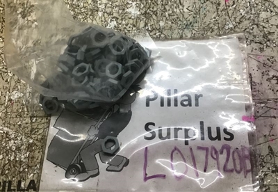 Mencom Dark Gray Plastic Jam Nut LMG-16 (lot of 130)