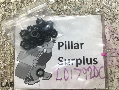 Mencom Black Plastic Jam Nut LMG-16 (lot of 27) M16x1.5