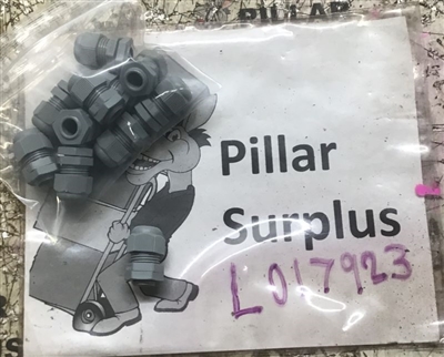 Mencom Gray Plastic Cable Gland PMG-16 (lot of 11) M16