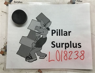 Rubber End Cap OD-3.87" ID-3.43" Thickness-2.17"