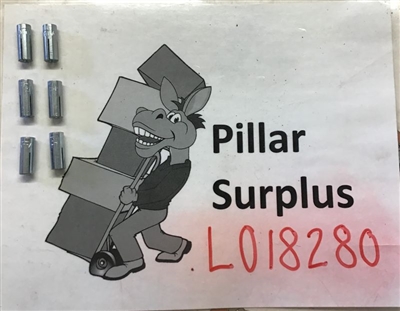 Flush Carbon Steel Zinc Plated Drop-in Anchors HILTI HDI 1/4 UNC (lot of 6)